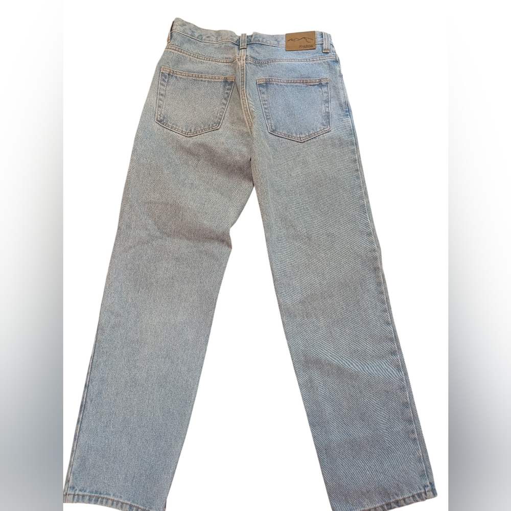 Men's Light Blue Straight Jeans